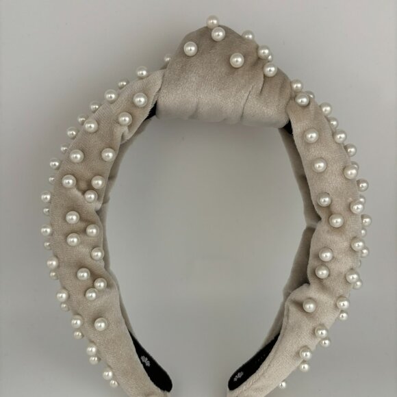 NWOT Lele Sadoughi IVORY PEARL HEADBAND - Picture 4 of 6
